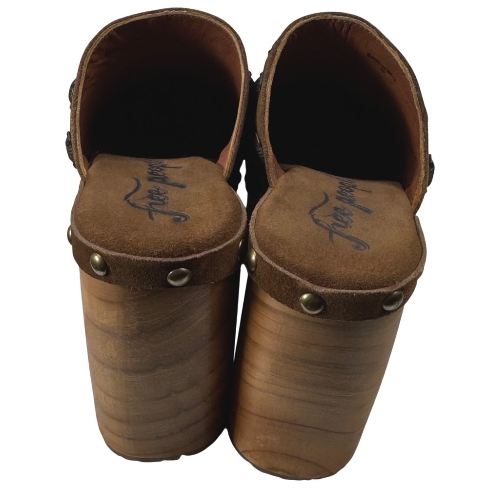 Free People Tan Studded Clogs - Picture 16 of 16
